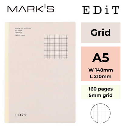 Mark's EDiT Notebooks – Grid | 3 Sizes