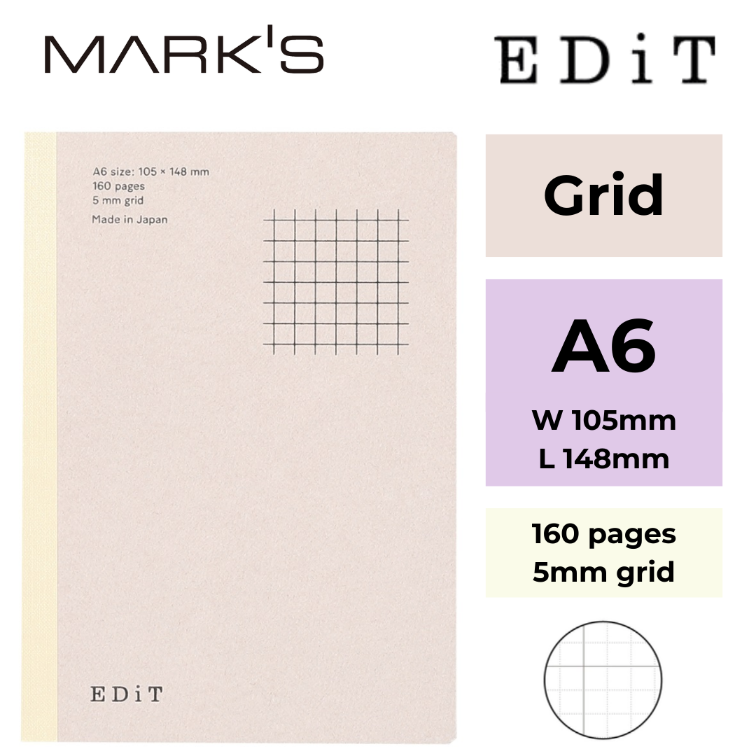 Mark's EDiT Notebooks – Grid | 3 Sizes