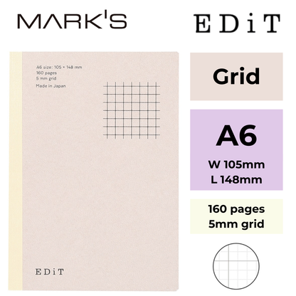 Mark's EDiT Notebooks – Grid | 3 Sizes