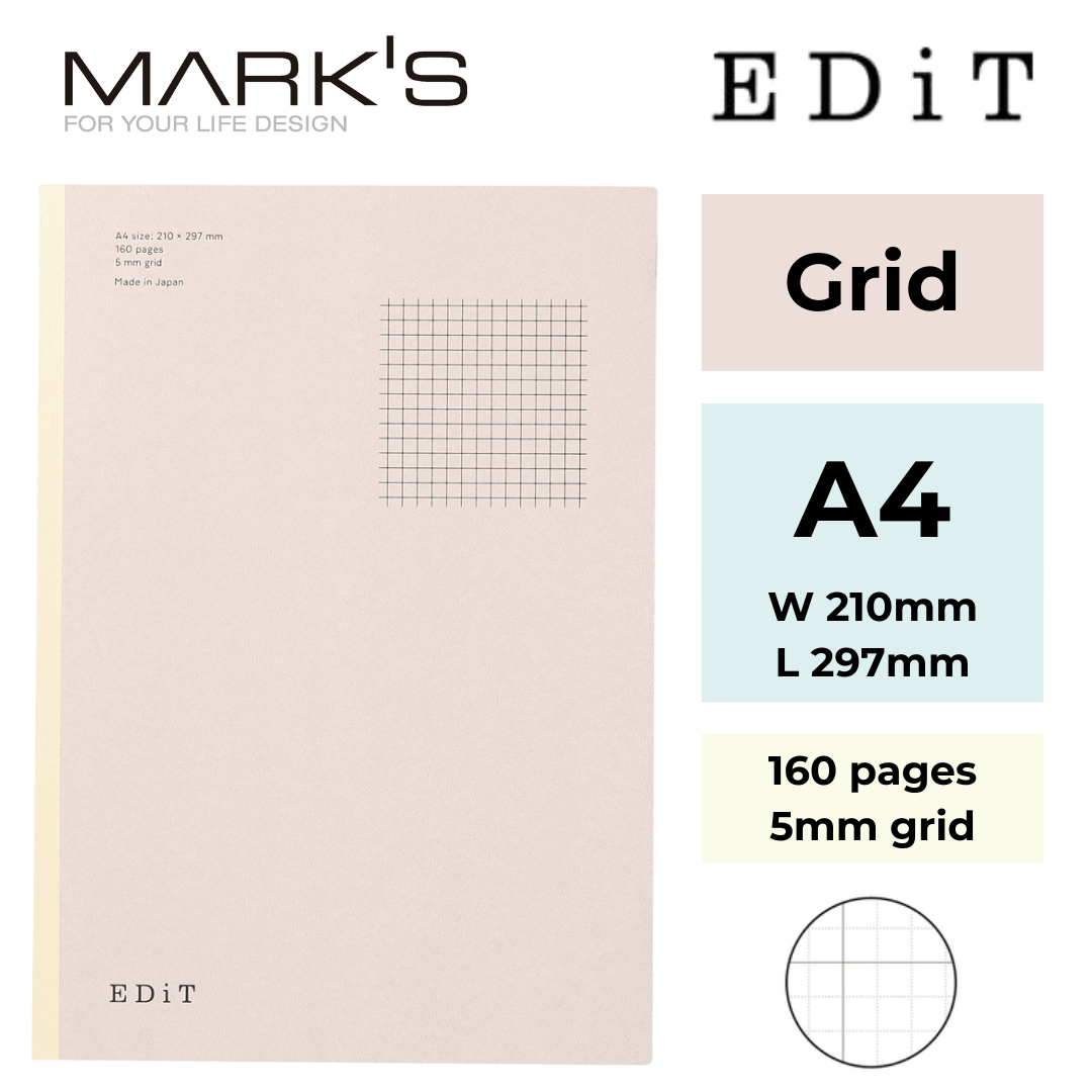 Mark's EDiT Notebooks – Grid | 3 Sizes