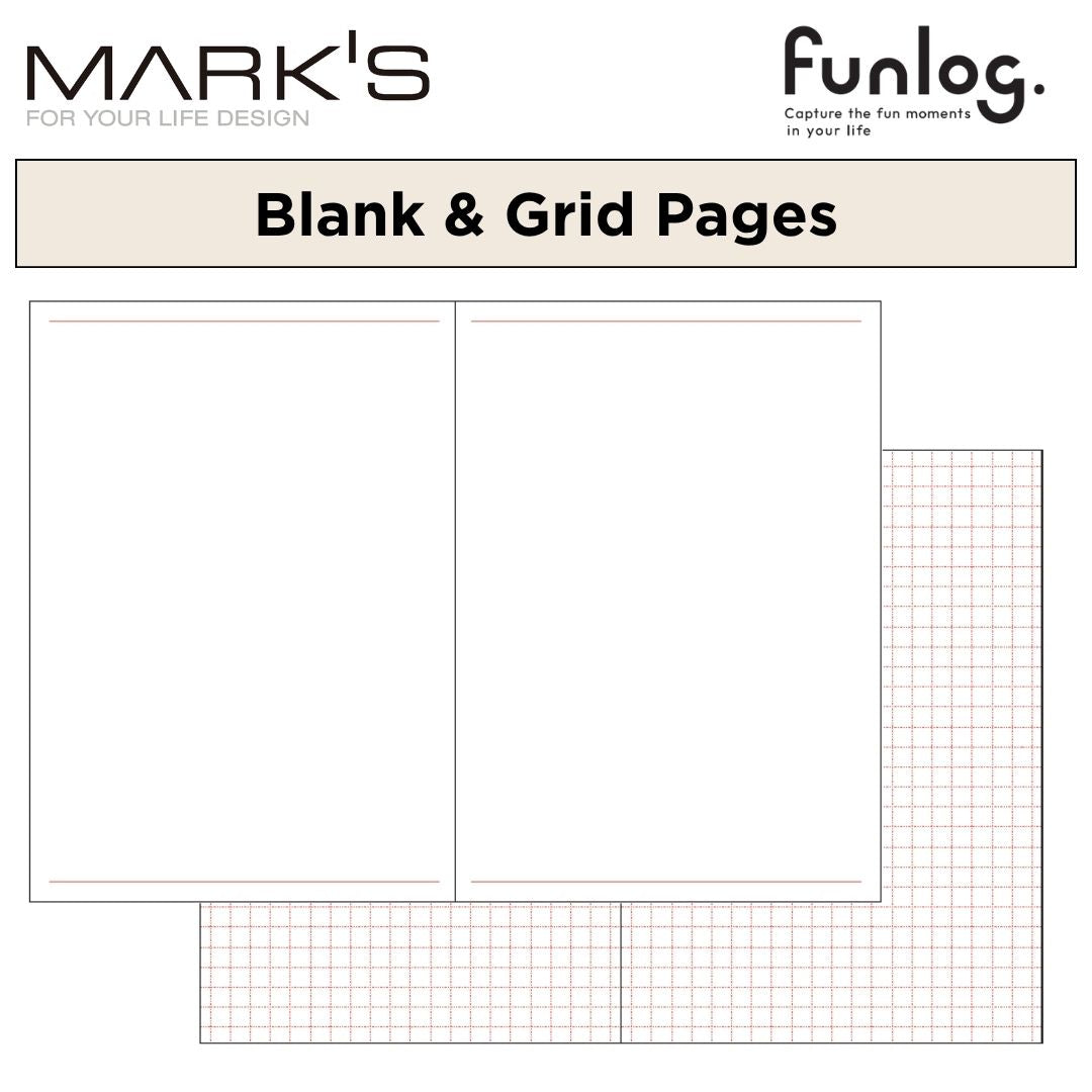 Mark's Undated Planner Diary - A6 | Daily Block | Funlog