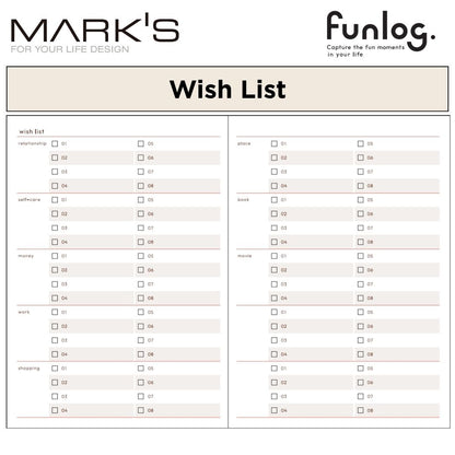 Mark's Undated Planner Diary - A6 | Daily Block | Funlog