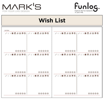 Mark's Undated Planner Diary - A6 | Daily Block | Funlog