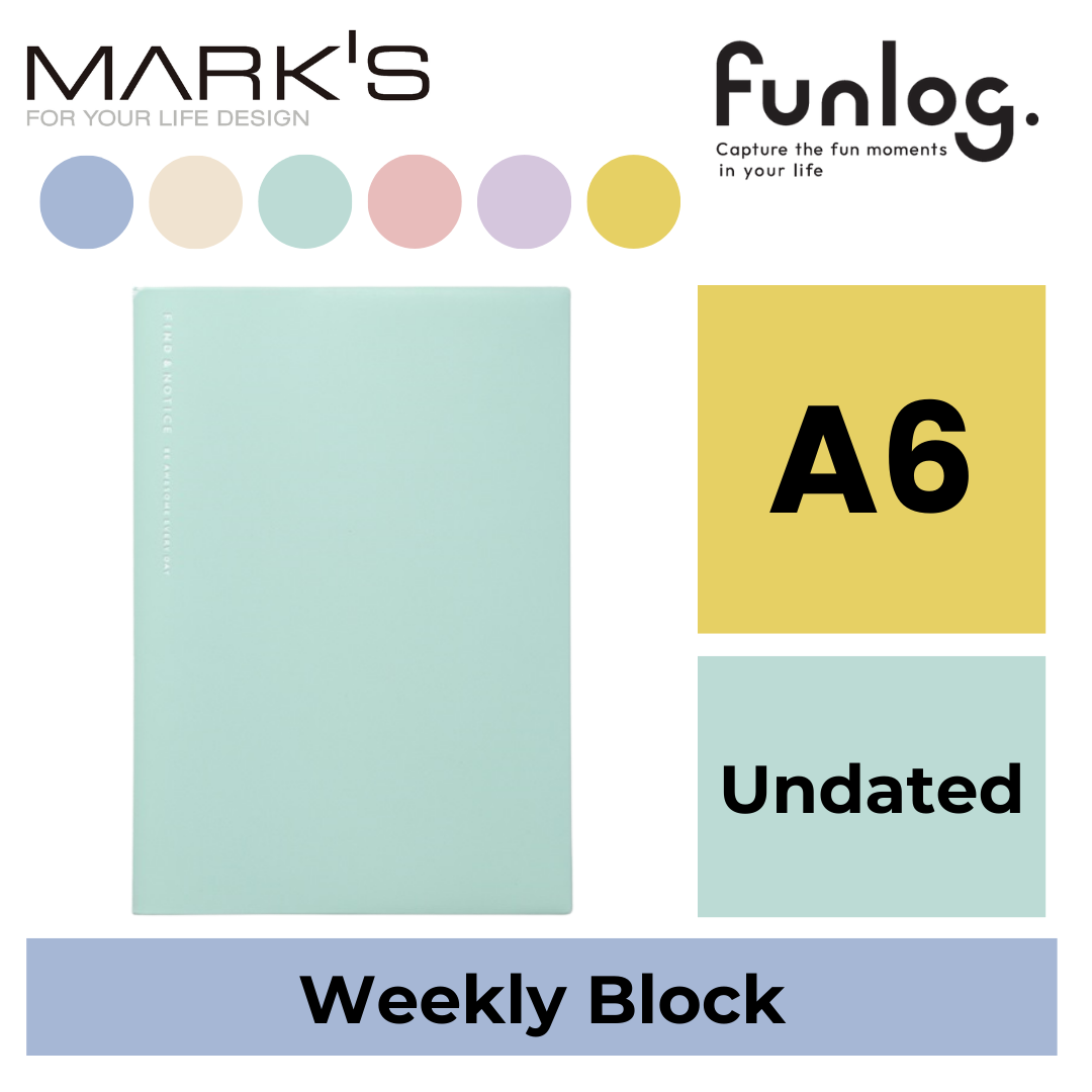 Mark's Funlog Undated Planner Diary - A6 | Weekly