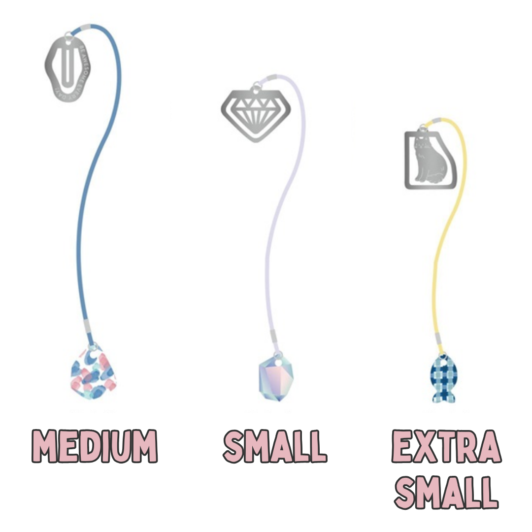 Mark's Funlog Clip Bookmarker With Charm - Small