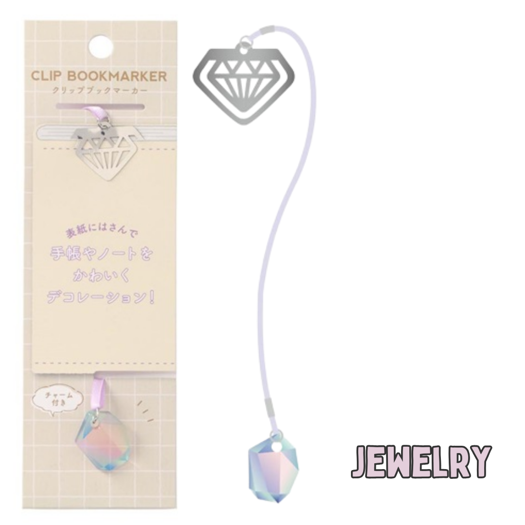 Mark's Funlog Clip Bookmarker With Charm - Small