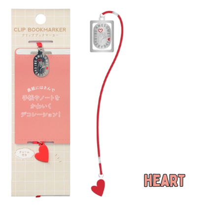 Mark's Funlog Clip Bookmarker With Charm - Small