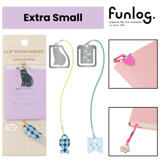 Mark's Funlog Clip Bookmarker With Charm - Extra Small