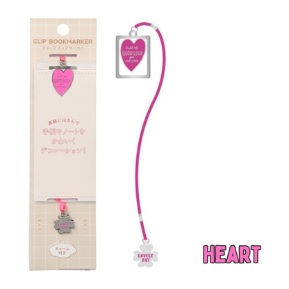 Mark's Funlog Clip Bookmarker With Charm - Medium