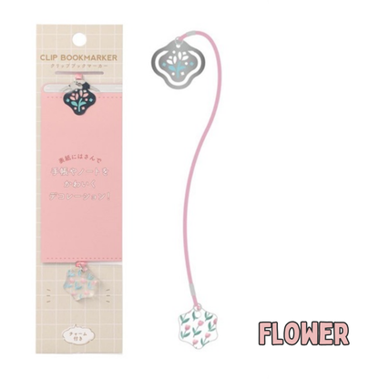 Mark's Funlog Clip Bookmarker With Charm - Medium