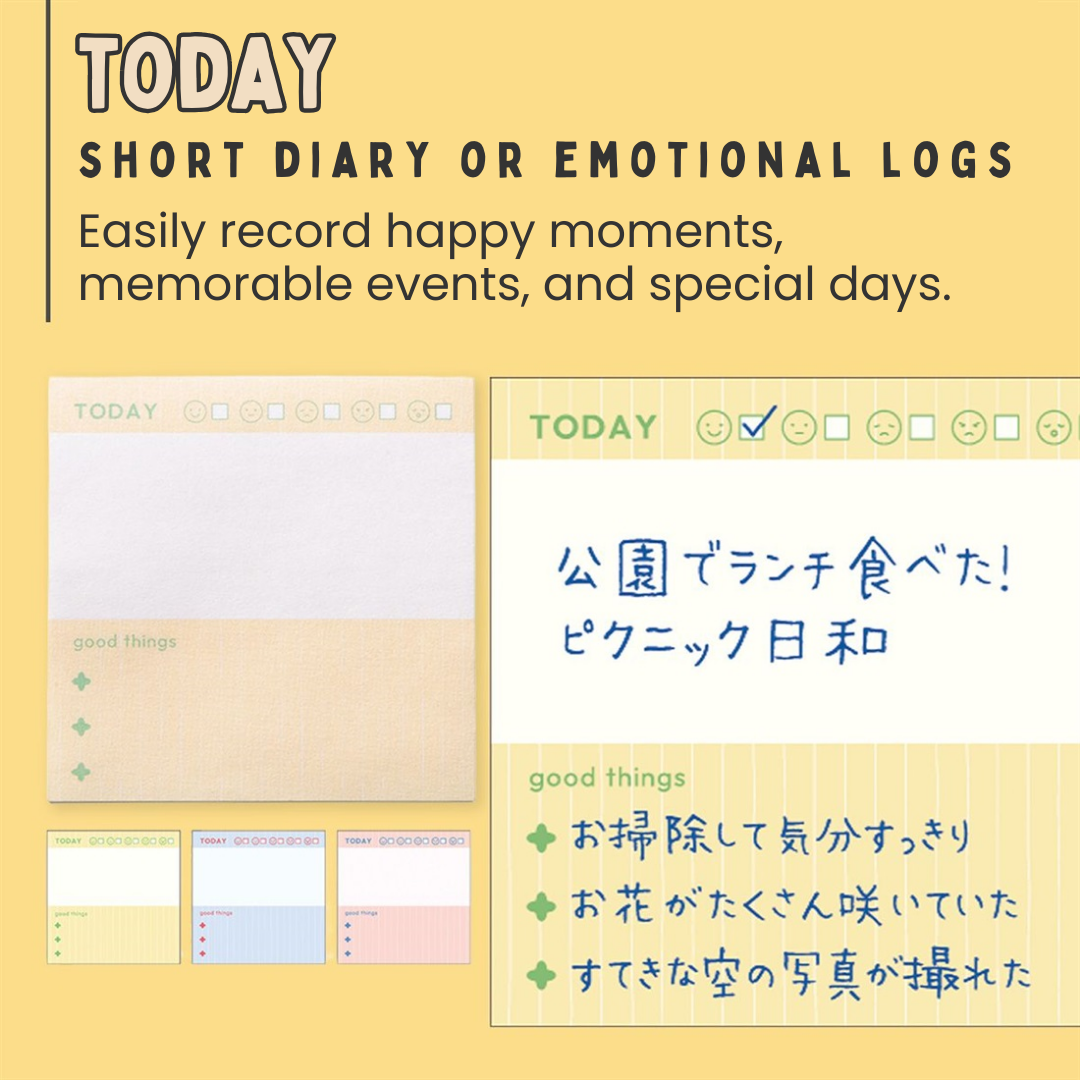 Mark's Funlog Lifelog Memo Pad | 6 Designs