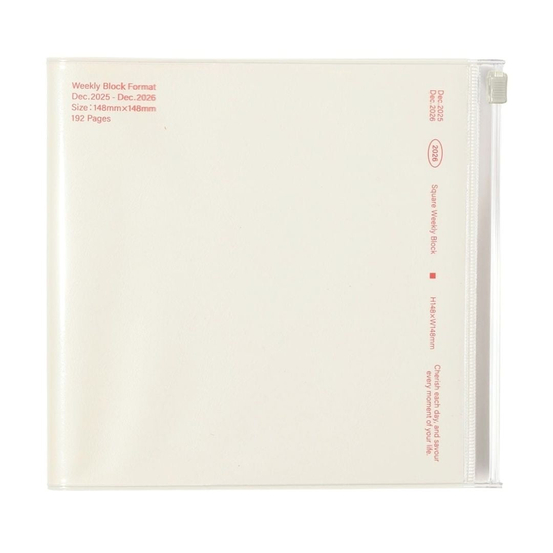 Mark's 2026 Planner Diary - Square | Weekly Block | Funlog