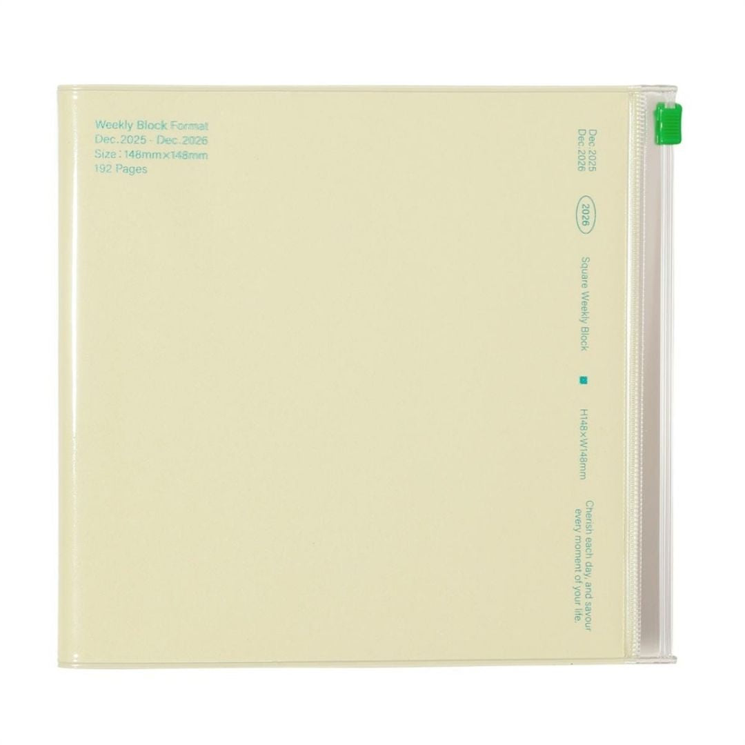 Mark's 2026 Planner Diary - Square | Weekly Block | Funlog