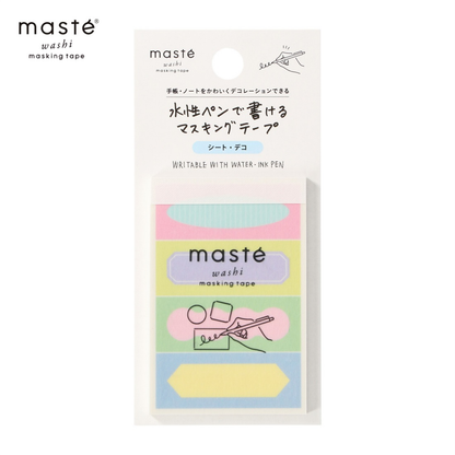 Mark's Masté Writable Pre-Cut Masking Tape Sheets - Title Frame