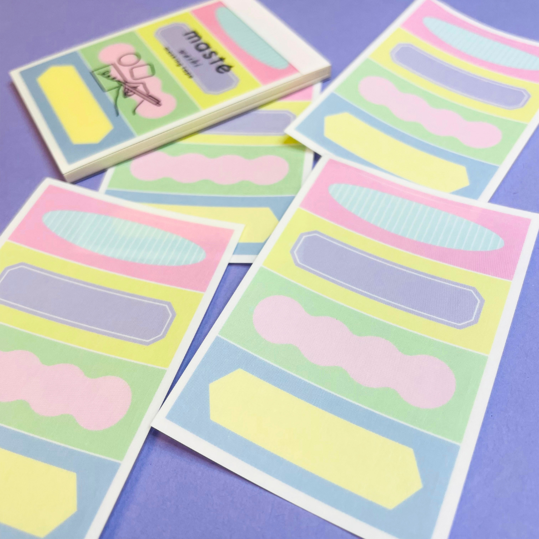 Mark's Masté Writable Pre-Cut Masking Tape Sheets - Title Frame