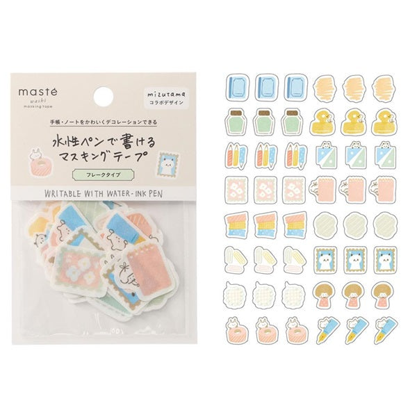 Mizutama x Mark's Masté Writable Masking Stickers - Stationery