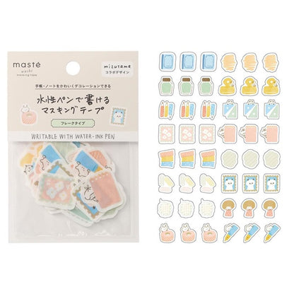 Mizutama x Mark's Masté Writable Masking Stickers - Stationery