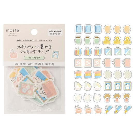 Mizutama x Mark's Masté Writable Masking Stickers - Stationery