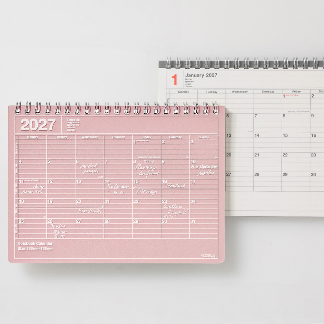Mark's 2027 Notebook Calendar - Small | Horizontal