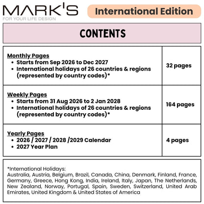 Mark's 2027 Planner Diary - A5 | Weekly Vertical | Patterns