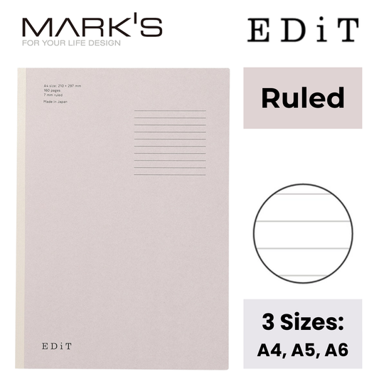 Mark's EDiT Notebooks – Ruled | 3 Sizes