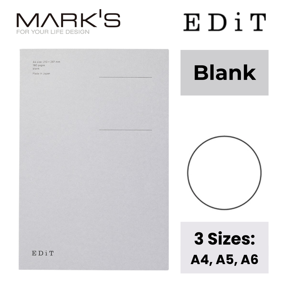 Mark's EDiT Notebooks – Blank | 3 Sizes