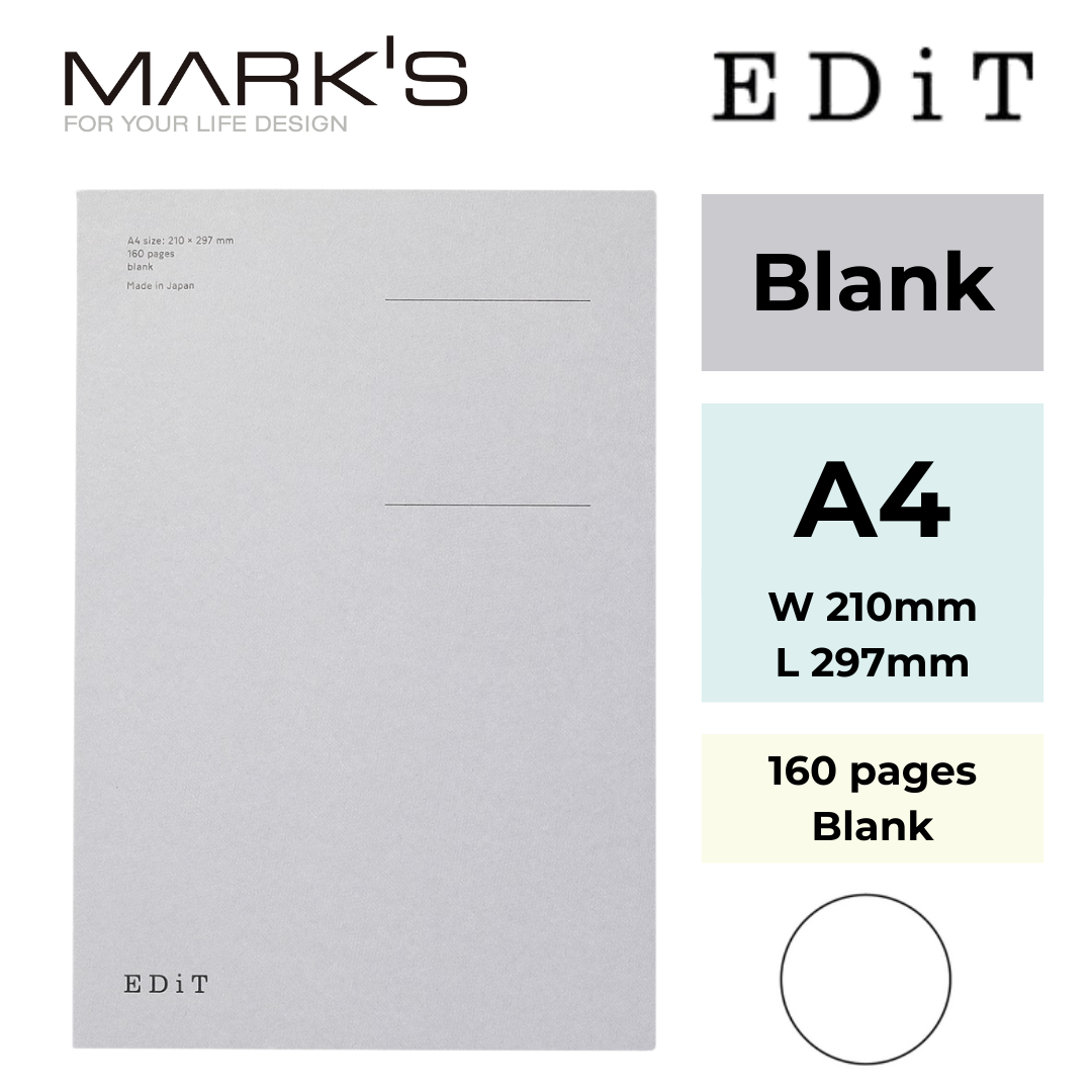 Mark's EDiT Notebooks – Blank | 3 Sizes