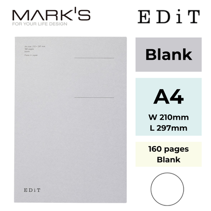 Mark's EDiT Notebooks – Blank | 3 Sizes