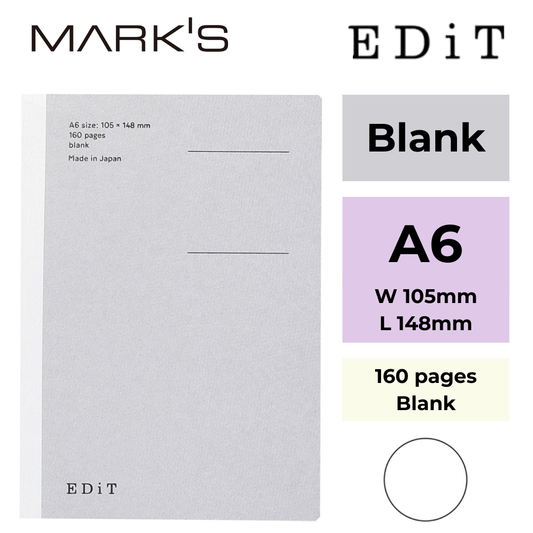 Mark's EDiT Notebooks – Blank | 3 Sizes