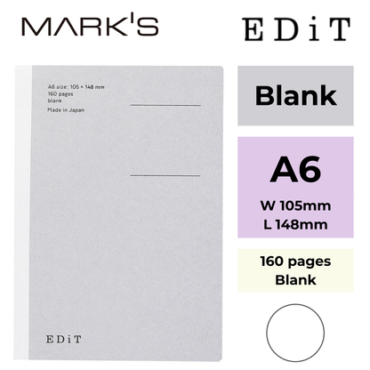 Mark's EDiT Notebooks – Blank | 3 Sizes