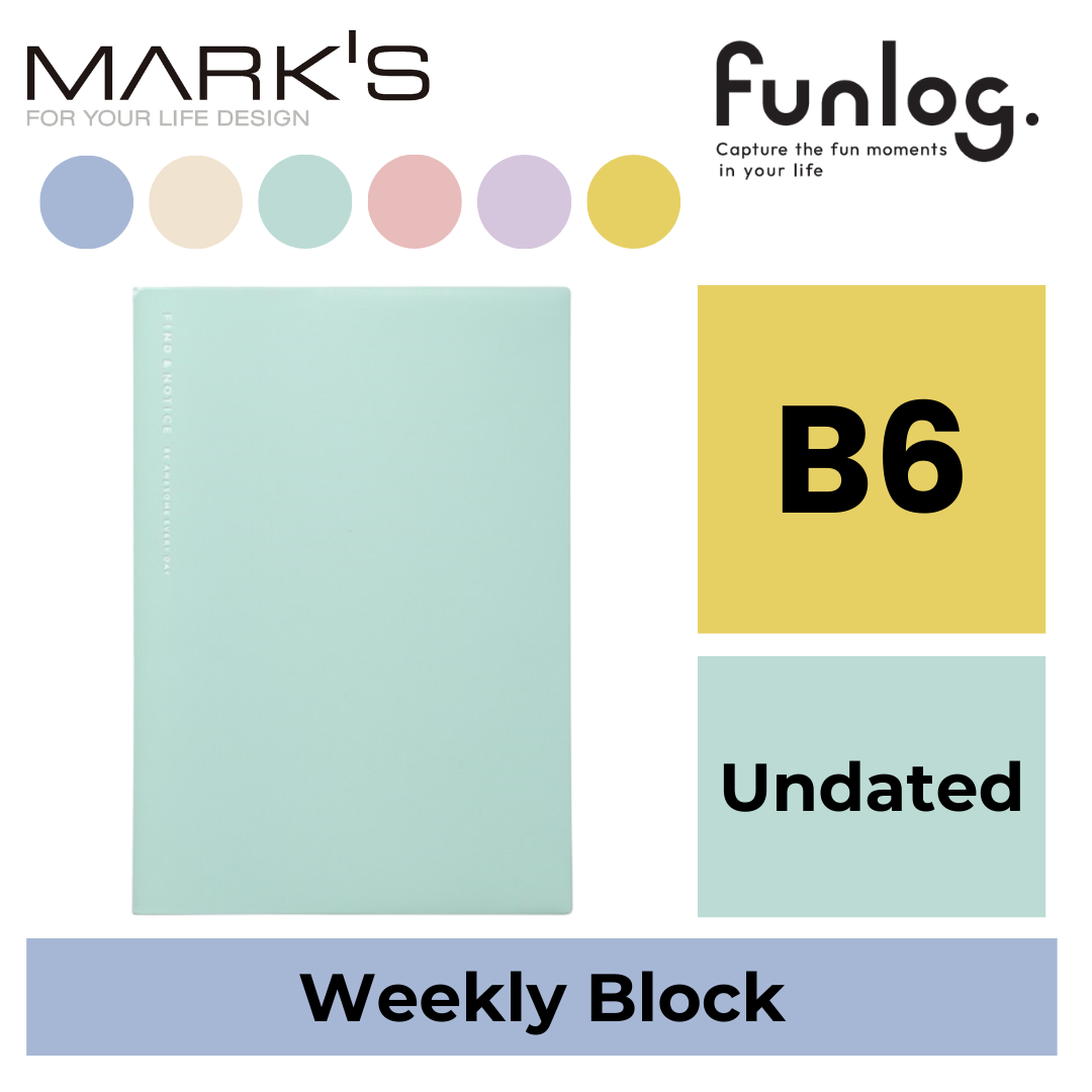 Mark's Funlog Undated Planner Diary - B6 | Weekly