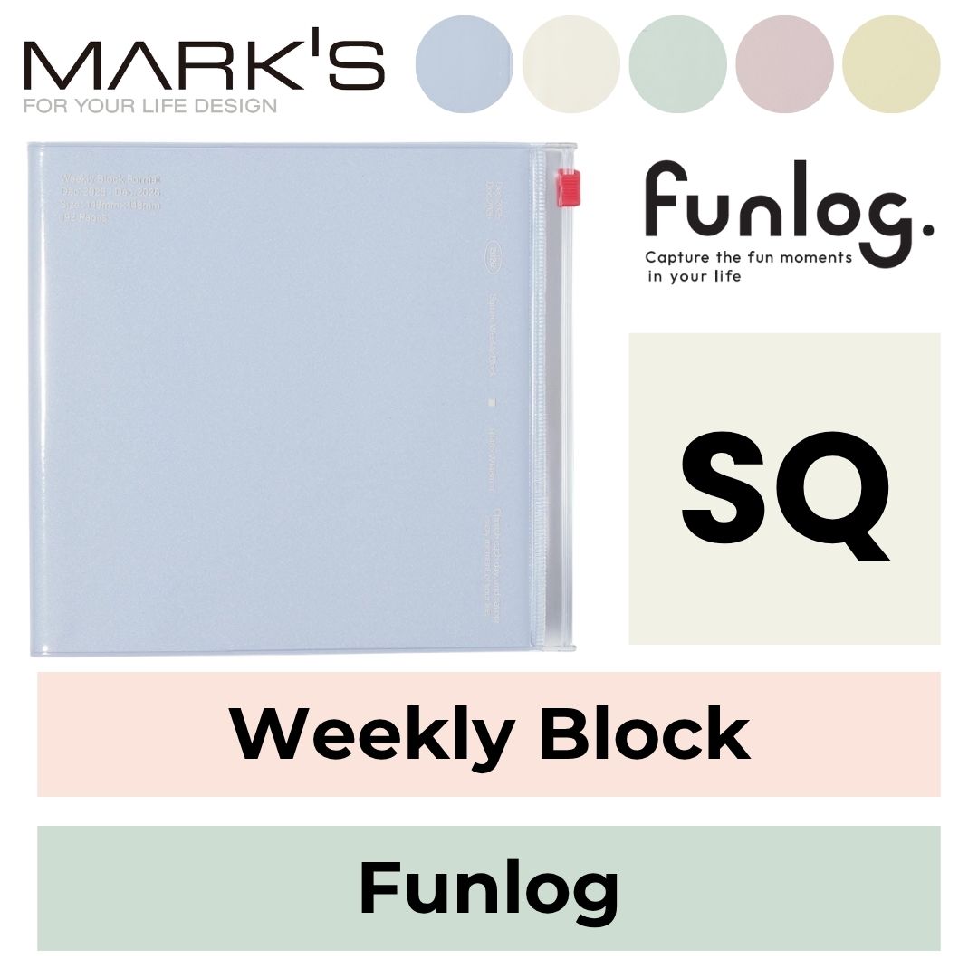 Mark's 2026 Planner Diary - Square | Weekly Block | Funlog