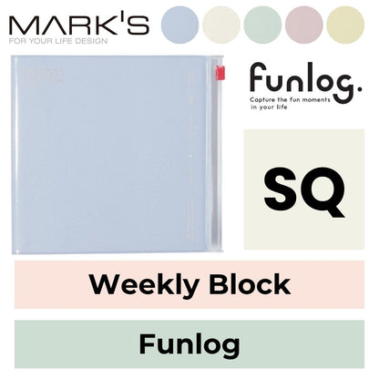Mark's 2026 Planner Diary - Square | Weekly Block | Funlog