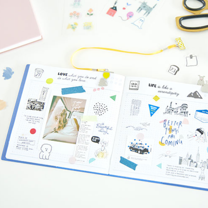 Mark's Funlog Undated Planner Diary - Square | Daily Page