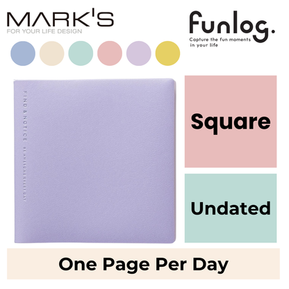 Mark's Funlog Undated Planner Diary - Square | Daily Page