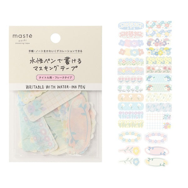 Mark's Masté Writable Flake Seal Stickers - Flower – Shokakko