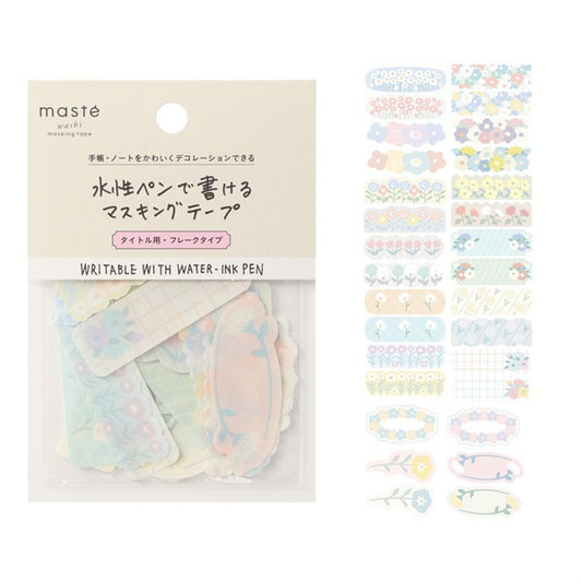 Mark's Masté Writable Masking Stickers - Flower