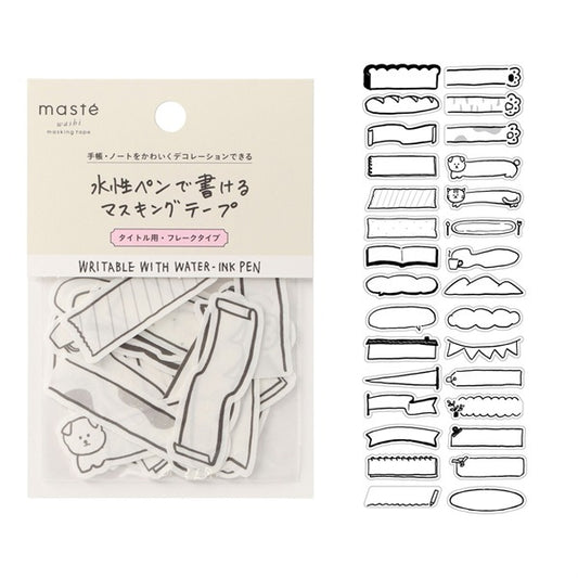 Mark's Masté Writable Masking Stickers - Handwriting