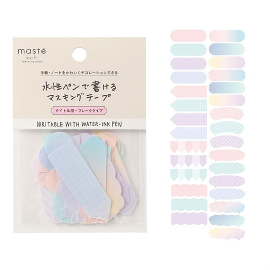Mark's Masté Writable Masking Stickers - Pastel Colour