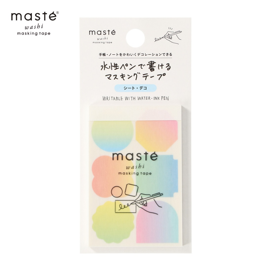 Mark's Masté Writable Pre-Cut Masking Tape Sheets - Gradation Motif