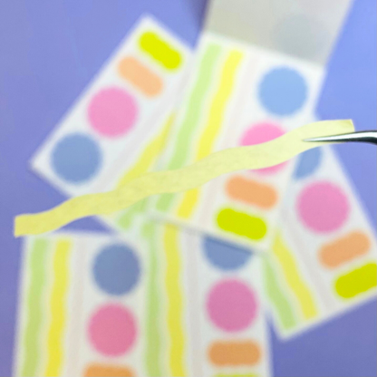 Mark's Masté Writable Pre-Cut Masking Tape Sheets - Line Motif