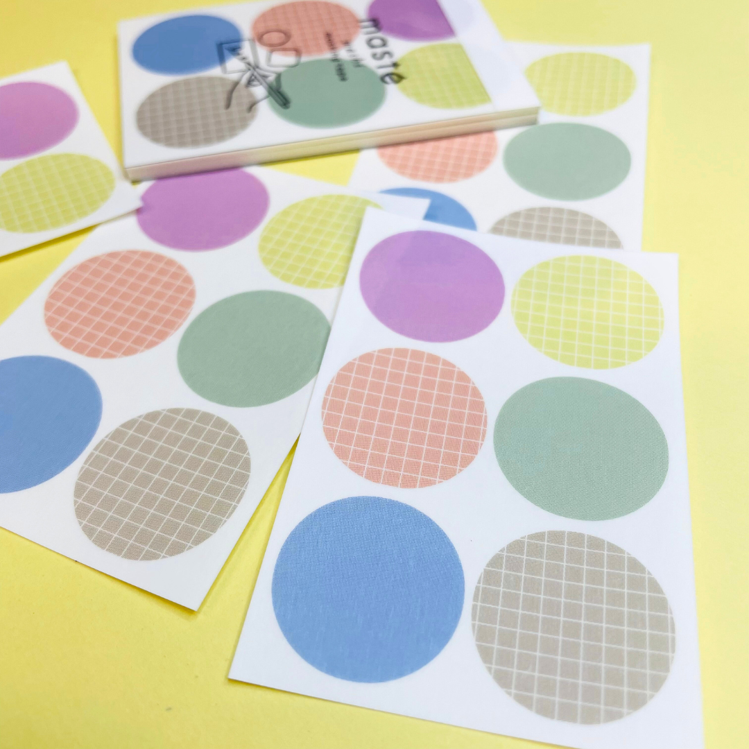 Mark's Masté Writable Pre-Cut Masking Tape Sheets - Circle
