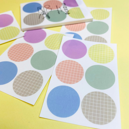 Mark's Masté Writable Pre-Cut Masking Tape Sheets - Circle