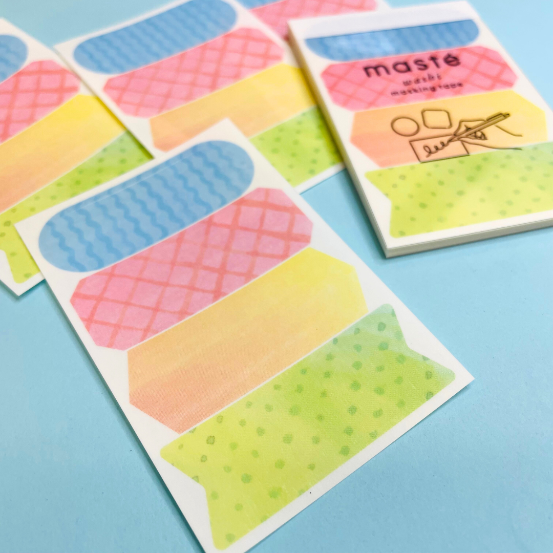 Mark's Masté Writable Pre-Cut Masking Tape Sheets - Title Waterpaint