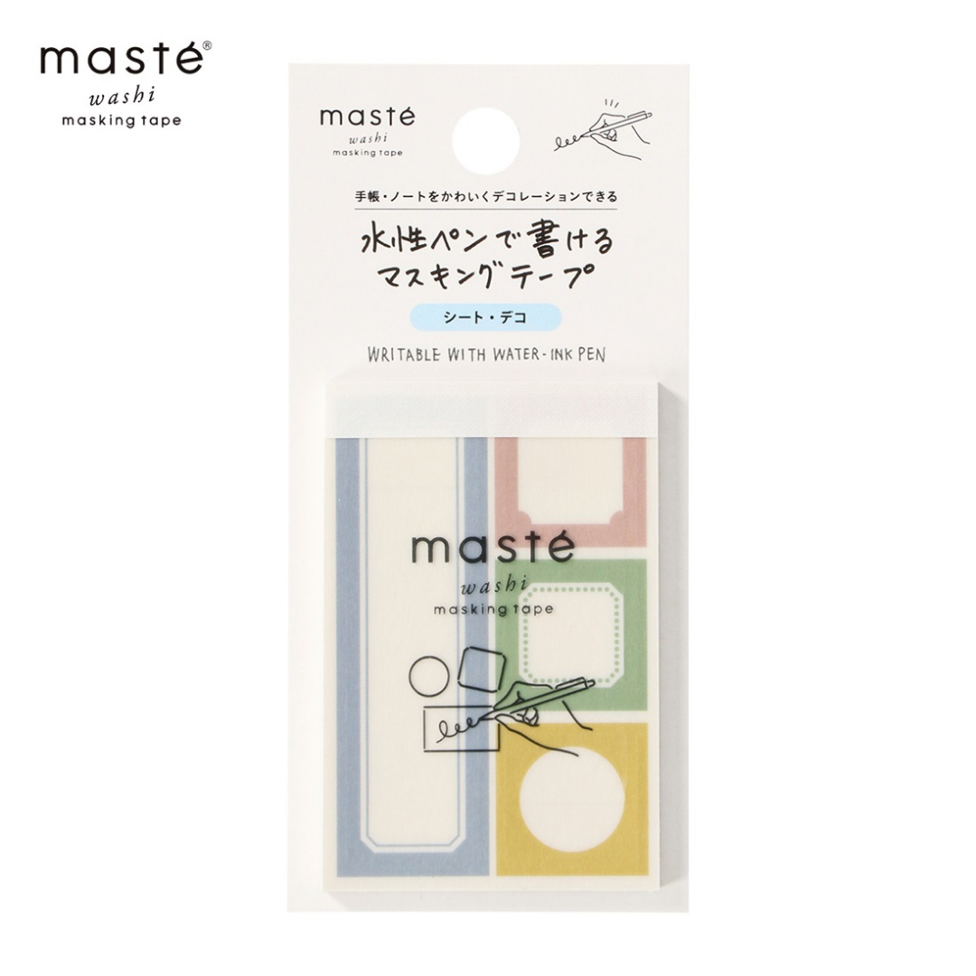 Mark's Masté Writable Pre-Cut Masking Tape Sheets - Simple Frame
