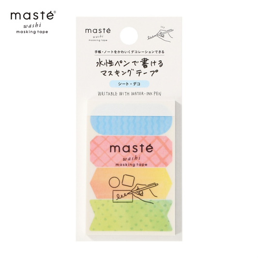 Mark's Masté Writable Pre-Cut Masking Tape Sheets - Title Waterpaint