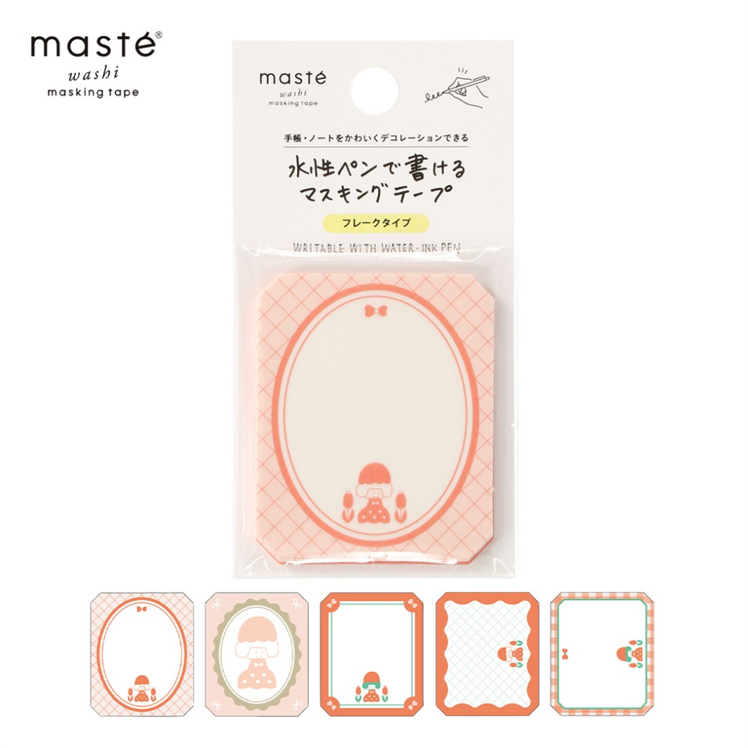 Mark's x Mizutama Masté Writable Flake Seal Masking Sheet - Tulip