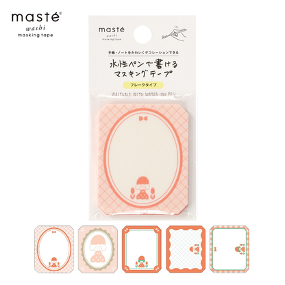 Mark's x Mizutama Masté Writable Flake Seal Masking Sheet - Tulip