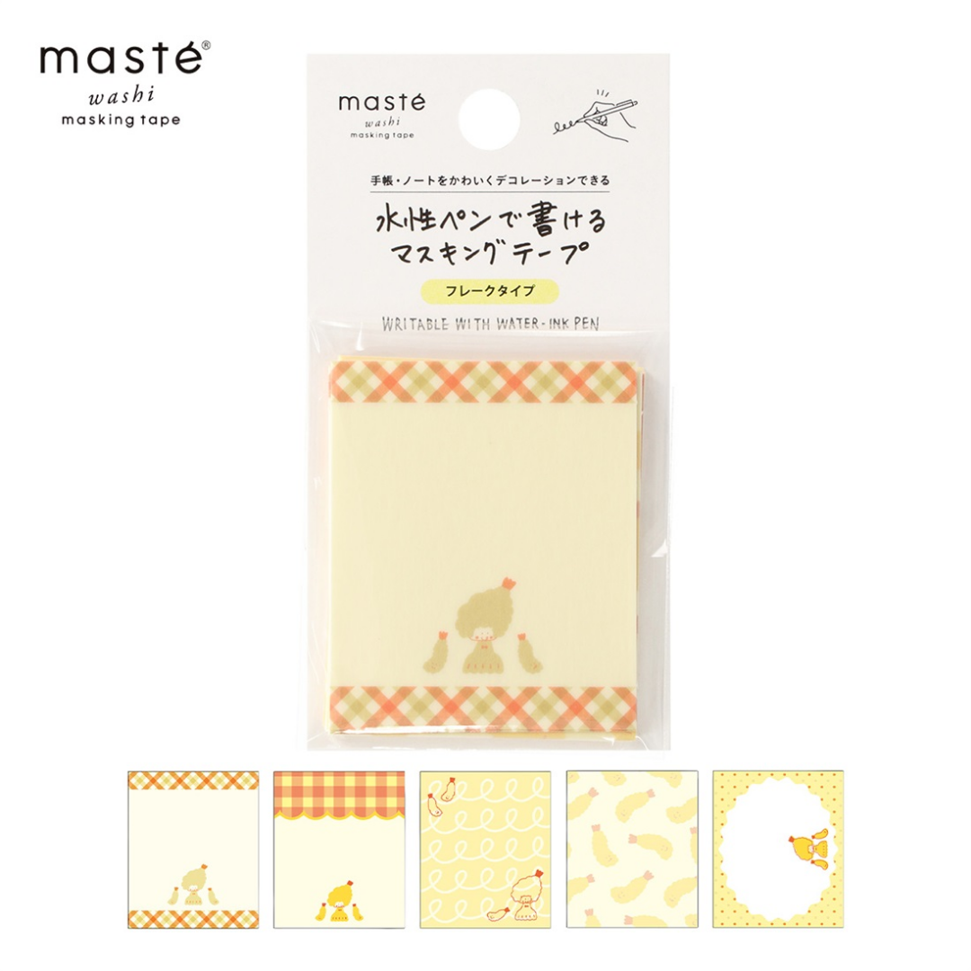 Mark's x Mizutama Masté Writable Flake Seal Masking Sheet - Tempura Prawn