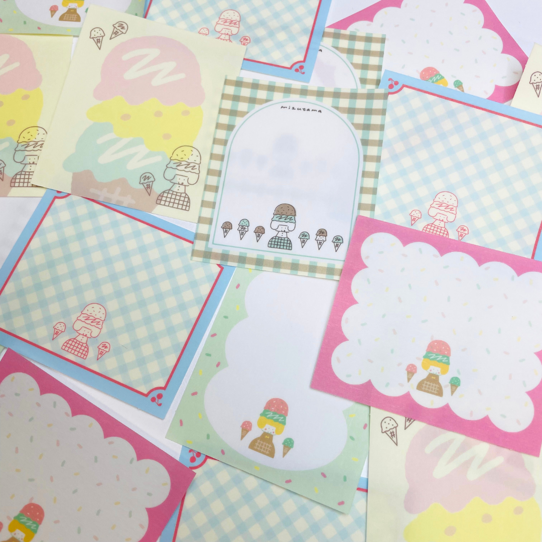 Mark's x Mizutama Masté Writable Masking Sheet - Ice cream